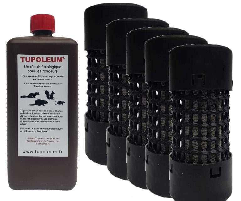 1 litre Tupoleum rongeurs + 5 mini-cylindres
